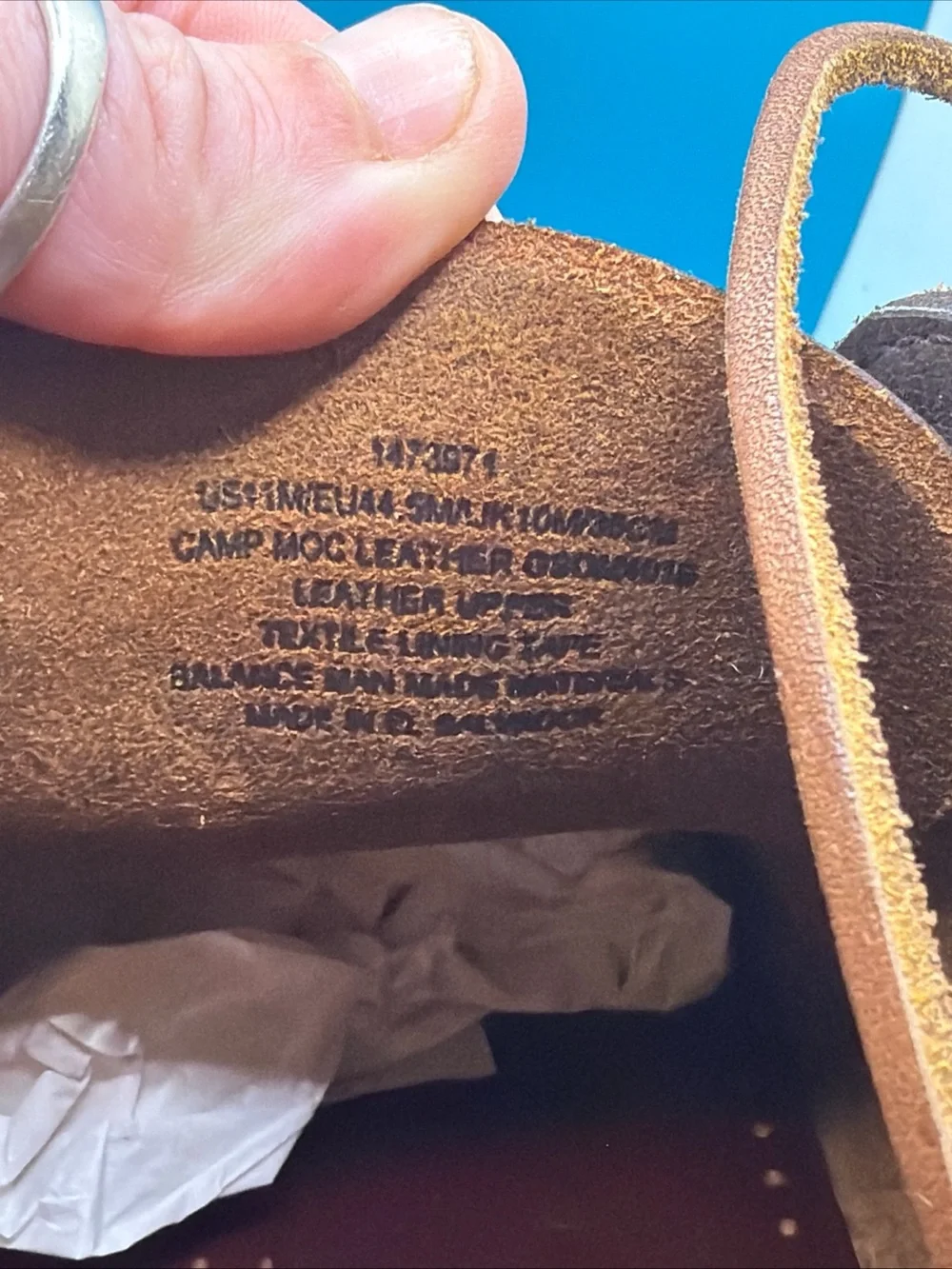 New G.H  Bass & Co Camp Moc Boots Brown Mens White Soles 10 M Leather Laces